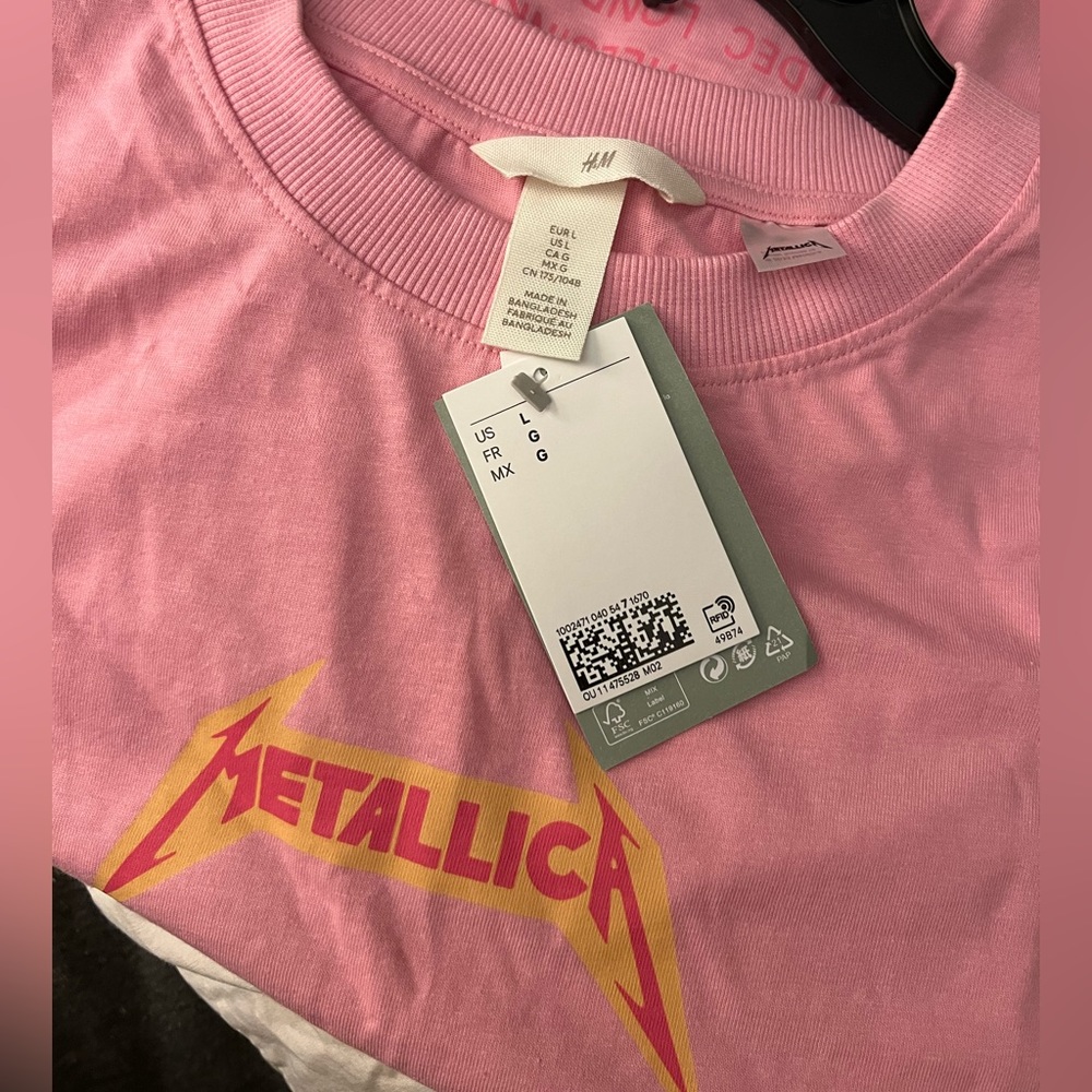 Metallica H&M long printed tee